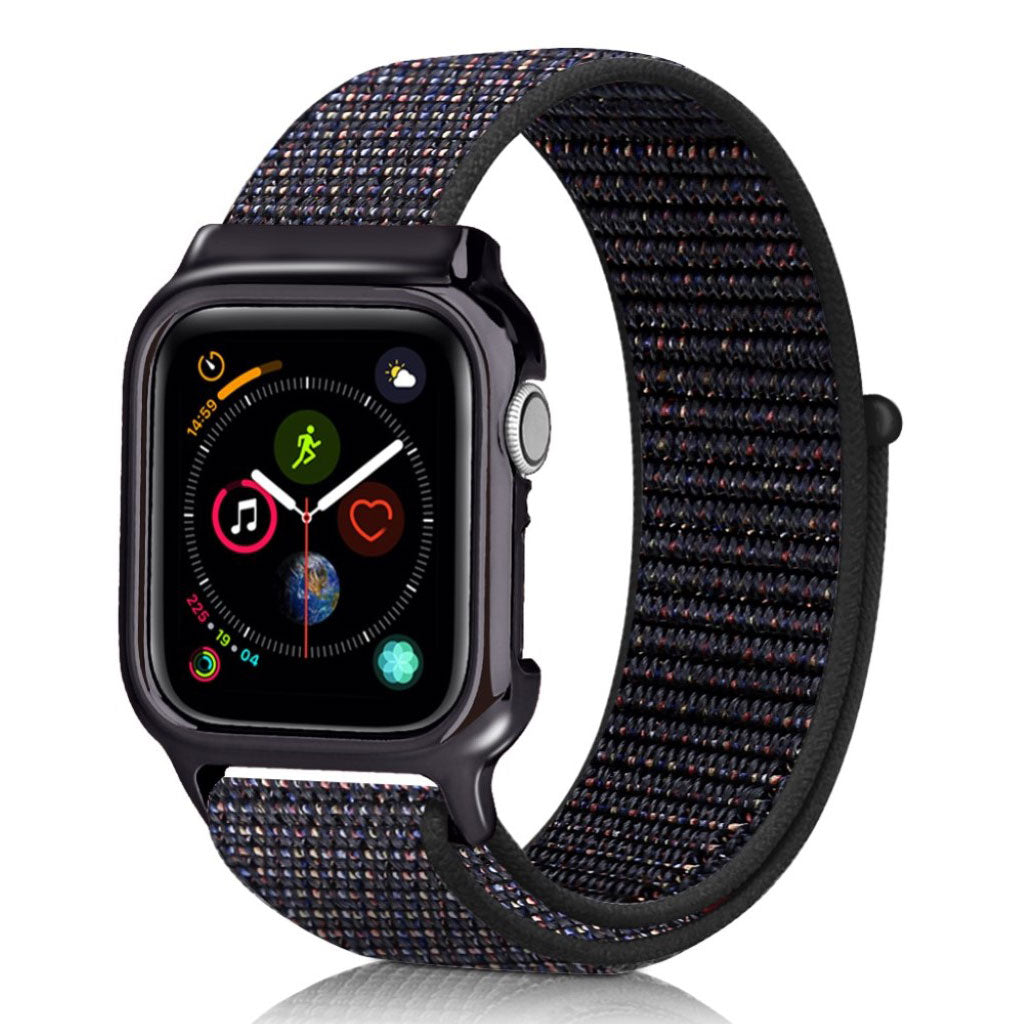 Meget flot Apple Watch Series 4 44mm Nylon Rem - Flerfarvet#serie_1