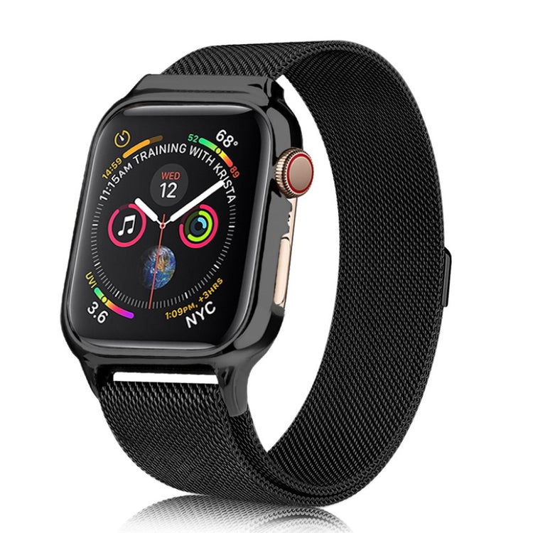 Glimrende Apple Watch Series 4 44mm Metal Rem - Sort#serie_1