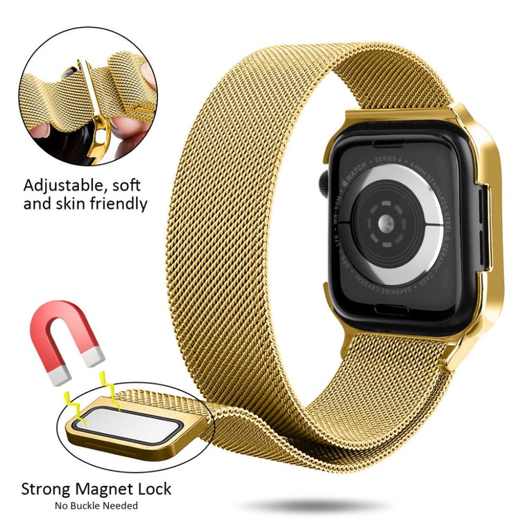 Glimrende Apple Watch Series 4 44mm Metal Rem - Guld#serie_5