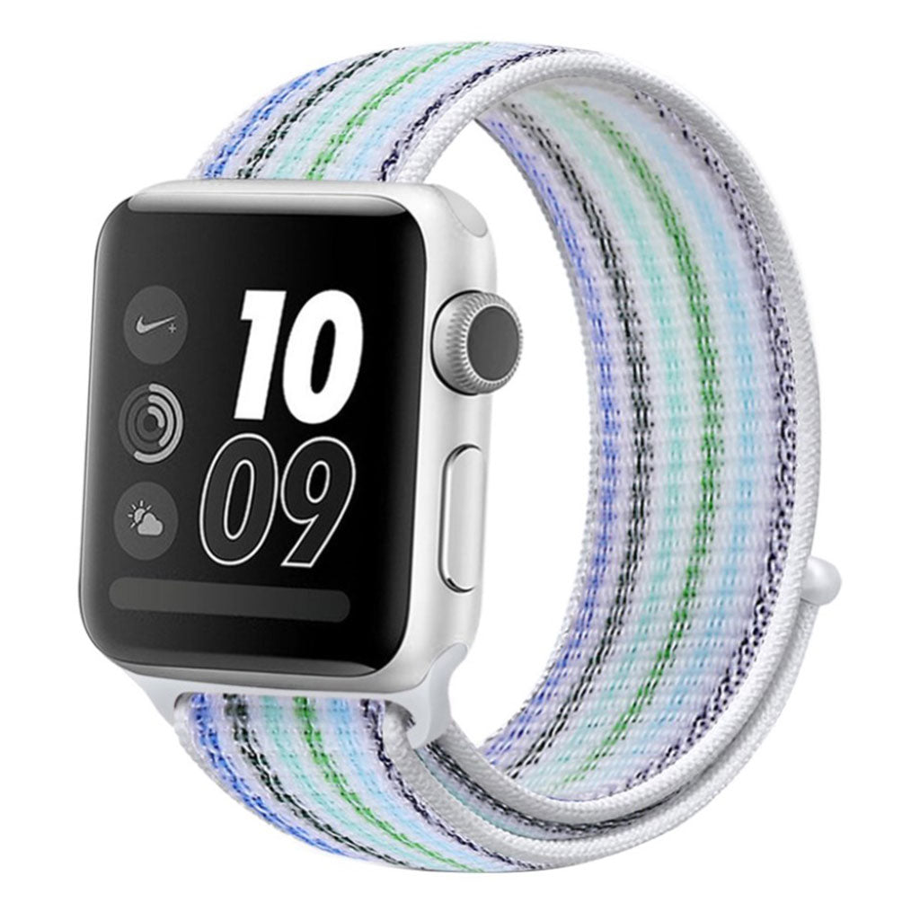 Helt vildt flot Apple Watch Series 4 44mm Nylon Rem - Flerfarvet#serie_8