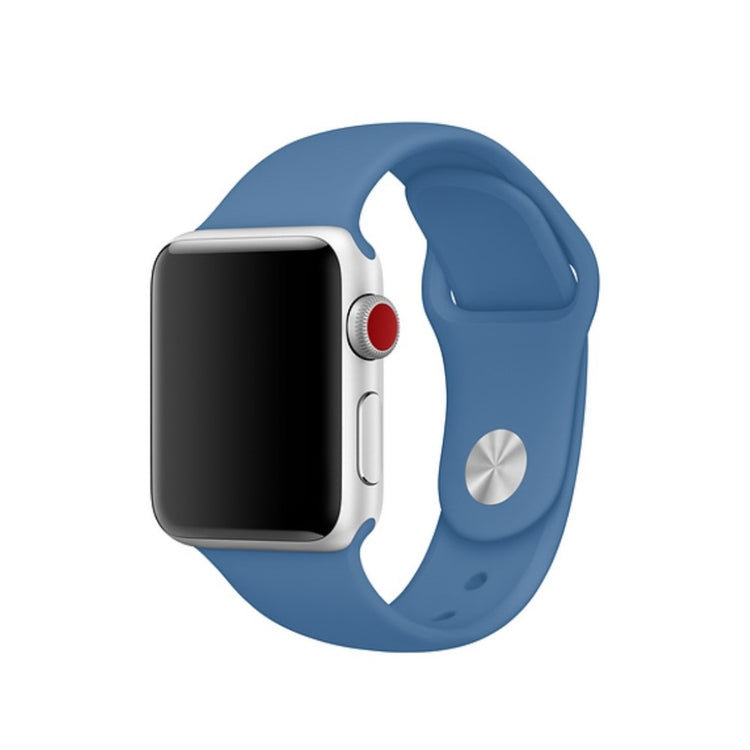 Super skøn Apple Watch Series 4 44mm Silikone Rem - Blå#serie_19