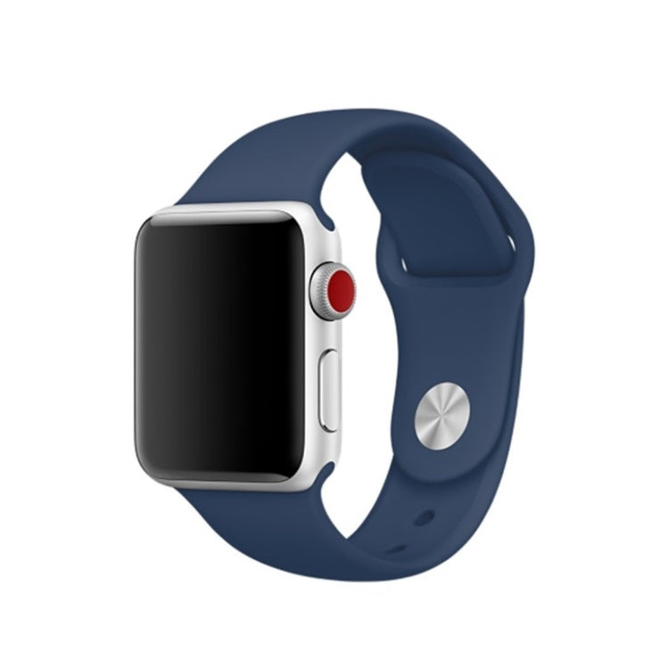 Super skøn Apple Watch Series 4 44mm Silikone Rem - Blå#serie_20