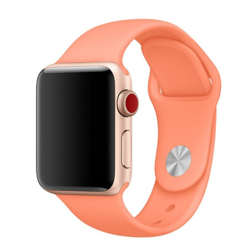 Helt vildt hårdfør Apple Watch Series 4 44mm Silikone Rem - Orange#serie_10