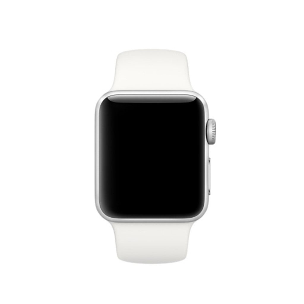 Helt vildt hårdfør Apple Watch Series 4 44mm Silikone Rem - Hvid#serie_3