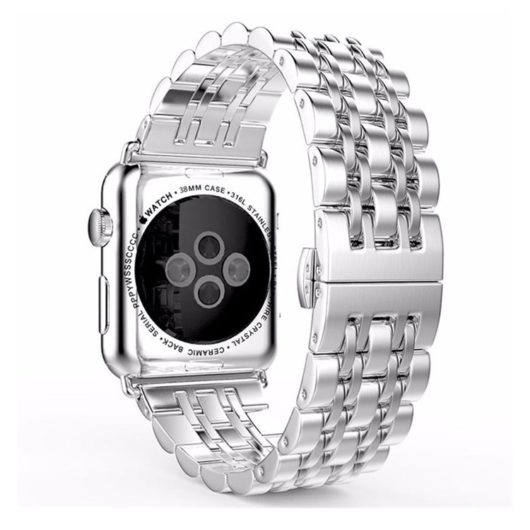 Super fint Apple Watch Series 4 44mm Metal Rem - Sølv#serie_2