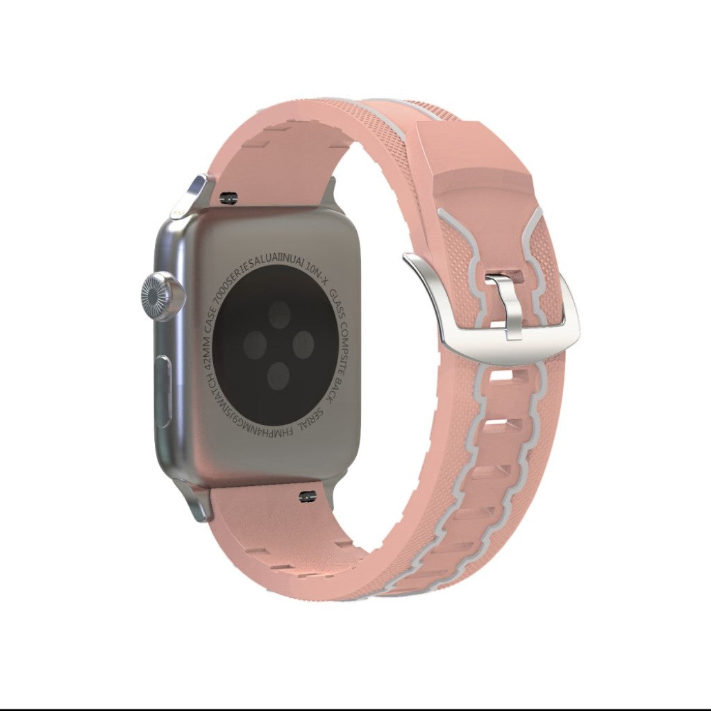 Meget cool Apple Watch Series 4 44mm Silikone Rem - Pink#serie_6