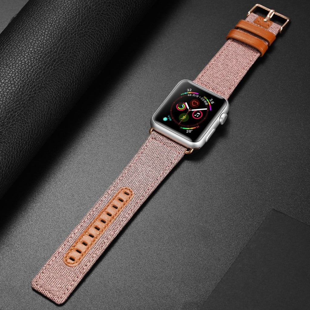 Holdbart Apple Watch Series 5 40mm Nylon Rem - Pink#serie_3