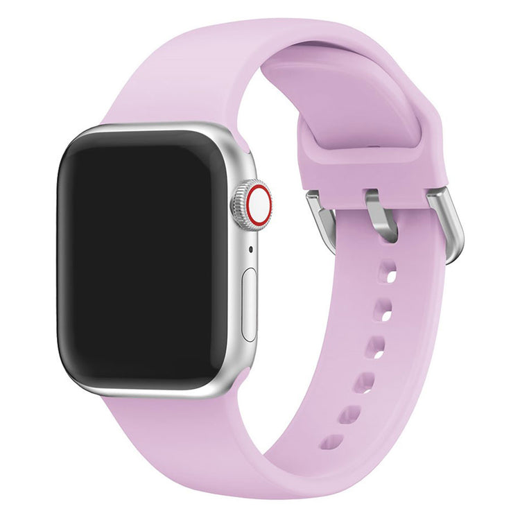 Vildt holdbart Apple Watch Series 5 40mm Silikone Rem - Lilla#serie_10