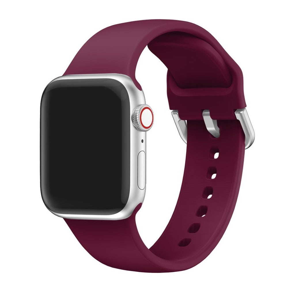 Vildt holdbart Apple Watch Series 5 40mm Silikone Rem - Rød#serie_5
