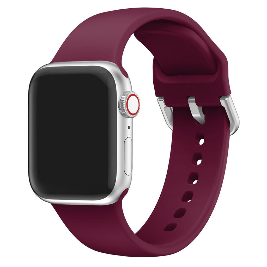 Vildt holdbart Apple Watch Series 5 40mm Silikone Rem - Rød#serie_5