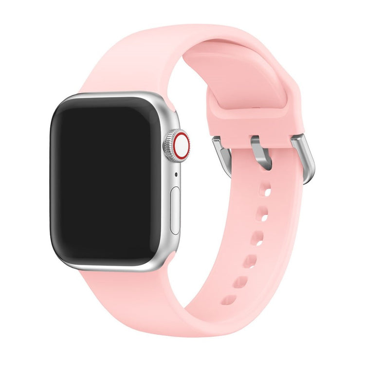 Vildt holdbart Apple Watch Series 5 40mm Silikone Rem - Pink#serie_6