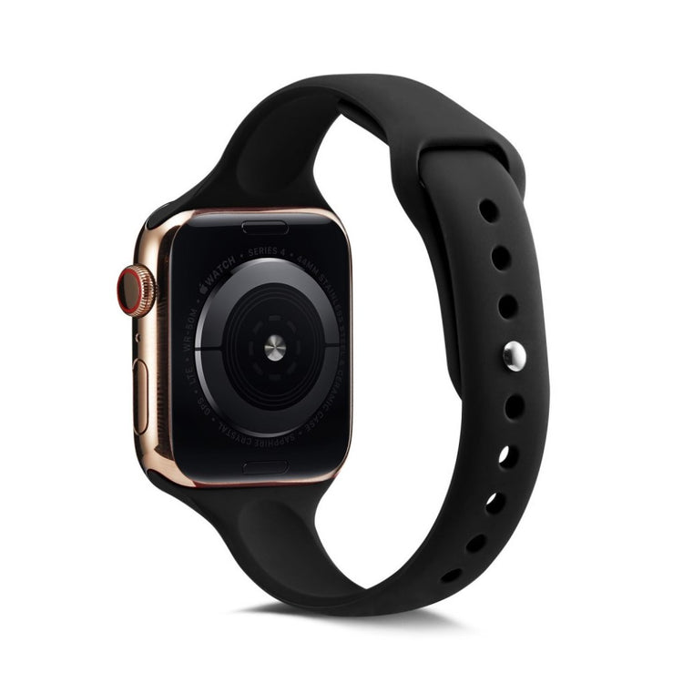 Super flot Apple Watch Series 5 40mm Silikone Rem - Sort#serie_1