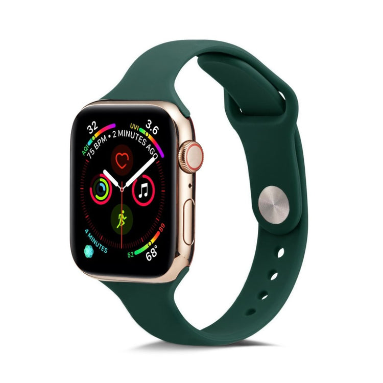 Super flot Apple Watch Series 5 40mm Silikone Rem - Grøn#serie_11