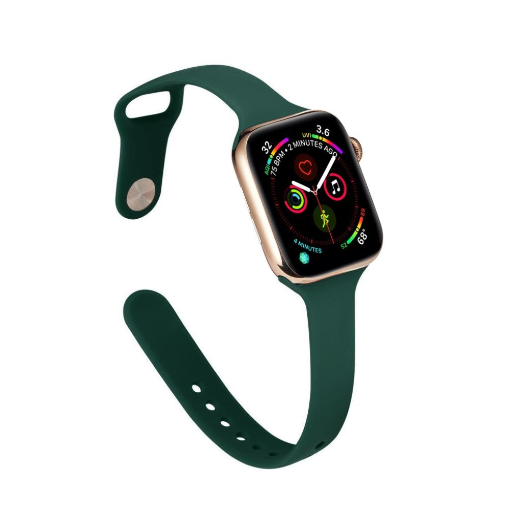 Super flot Apple Watch Series 5 40mm Silikone Rem - Grøn#serie_11