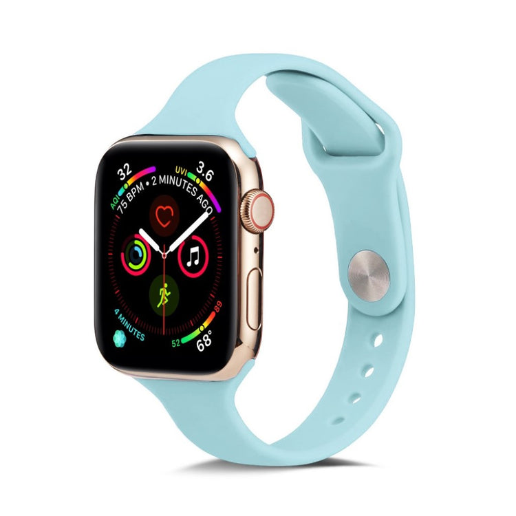 Super flot Apple Watch Series 5 40mm Silikone Rem - Blå#serie_12