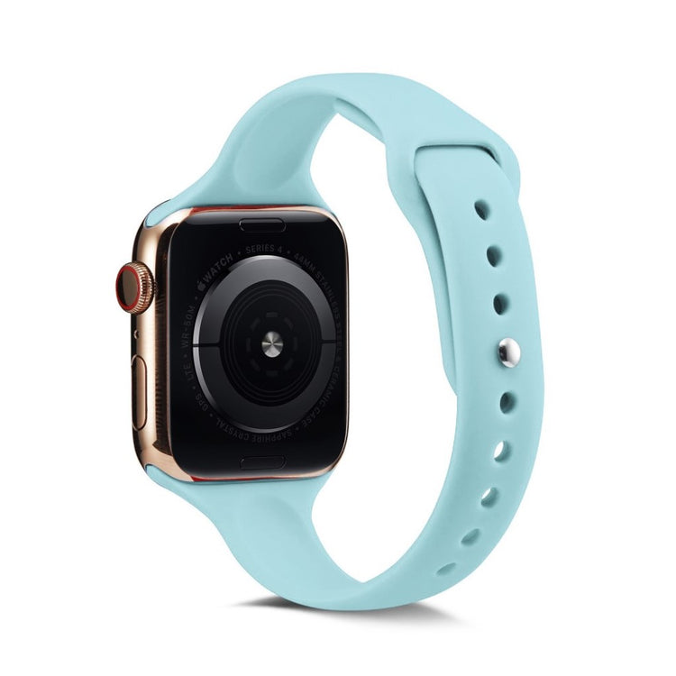 Super flot Apple Watch Series 5 40mm Silikone Rem - Blå#serie_12