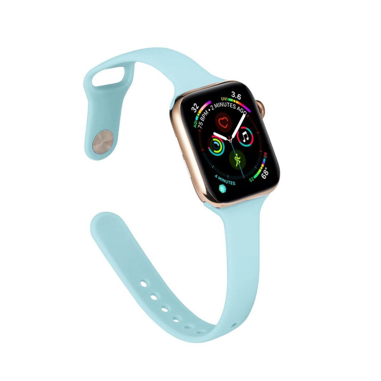 Super flot Apple Watch Series 5 40mm Silikone Rem - Blå#serie_12