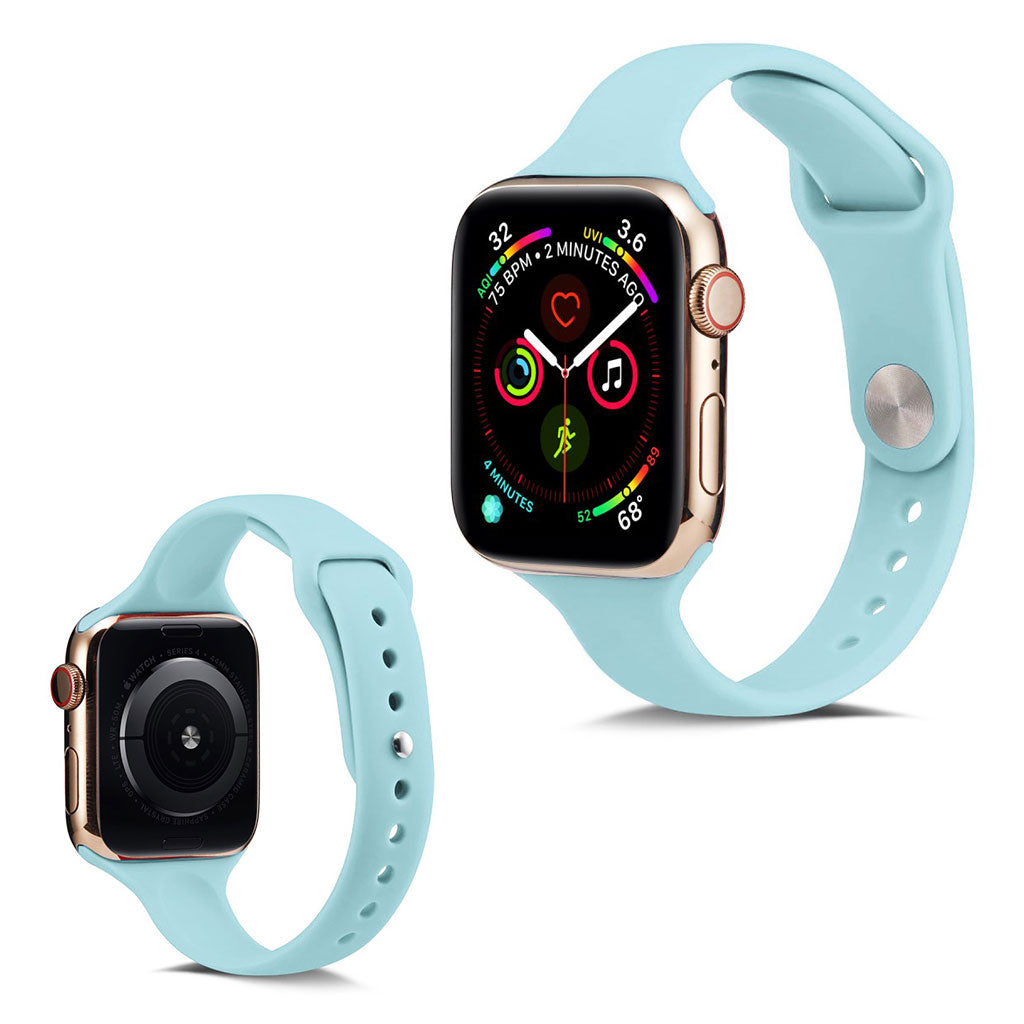 Super flot Apple Watch Series 5 40mm Silikone Rem - Blå#serie_12