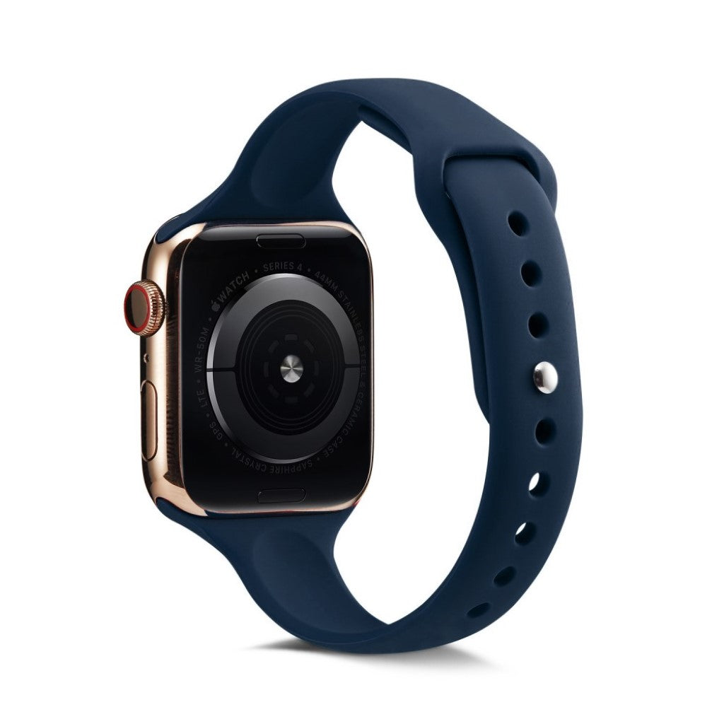 Super flot Apple Watch Series 5 40mm Silikone Rem - Blå#serie_13