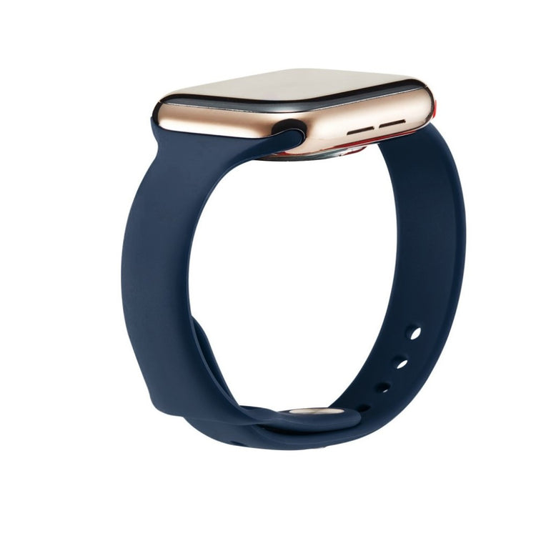 Super flot Apple Watch Series 5 40mm Silikone Rem - Blå#serie_13