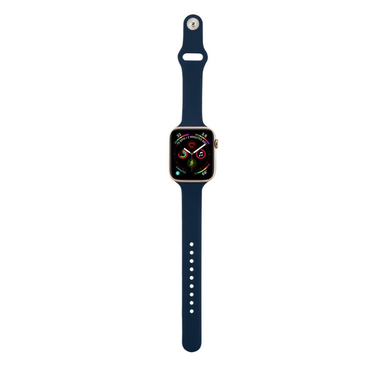 Super flot Apple Watch Series 5 40mm Silikone Rem - Blå#serie_13