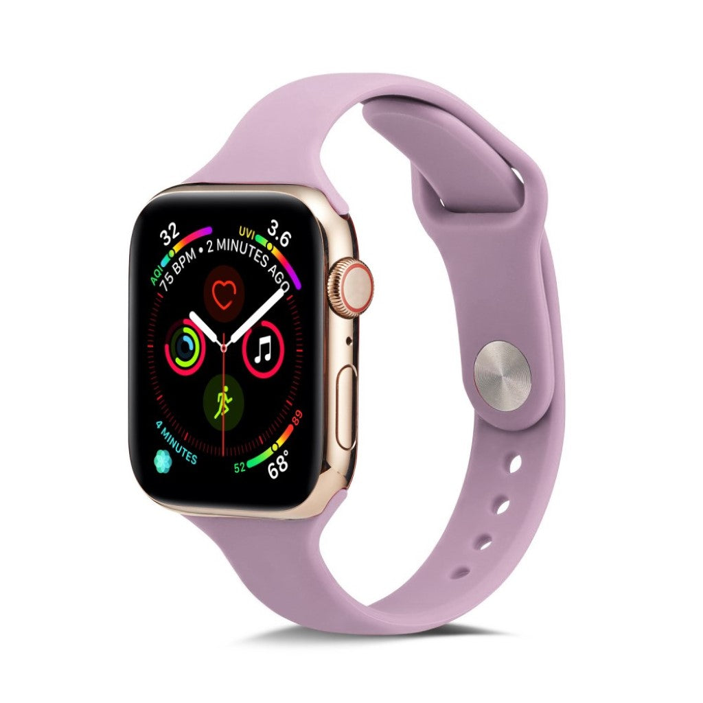 Super flot Apple Watch Series 5 40mm Silikone Rem - Lilla#serie_14