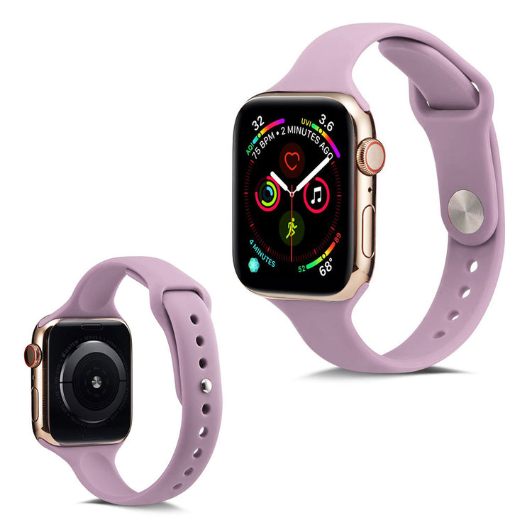 Super flot Apple Watch Series 5 40mm Silikone Rem - Lilla#serie_14