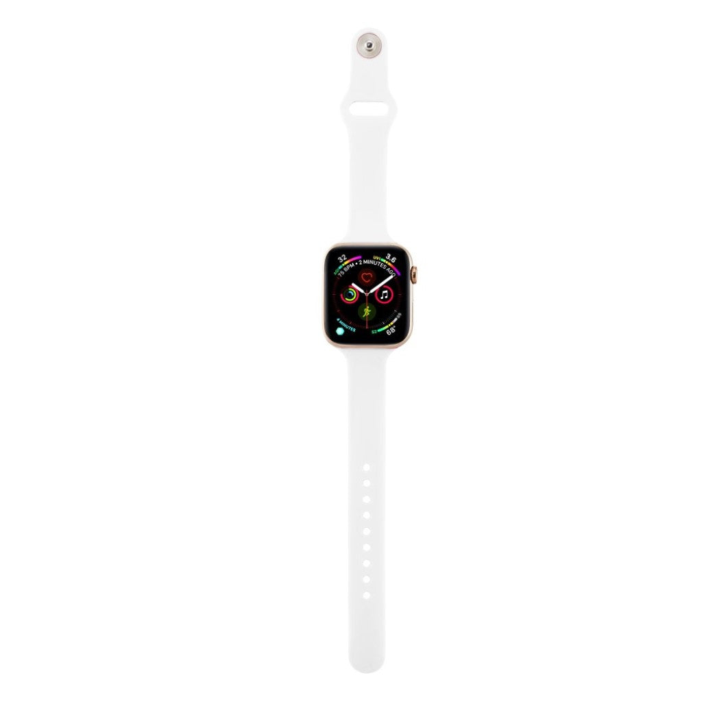 Super flot Apple Watch Series 5 40mm Silikone Rem - Hvid#serie_2