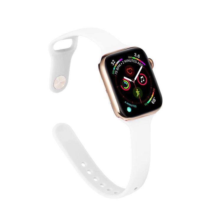 Super flot Apple Watch Series 5 40mm Silikone Rem - Hvid#serie_2