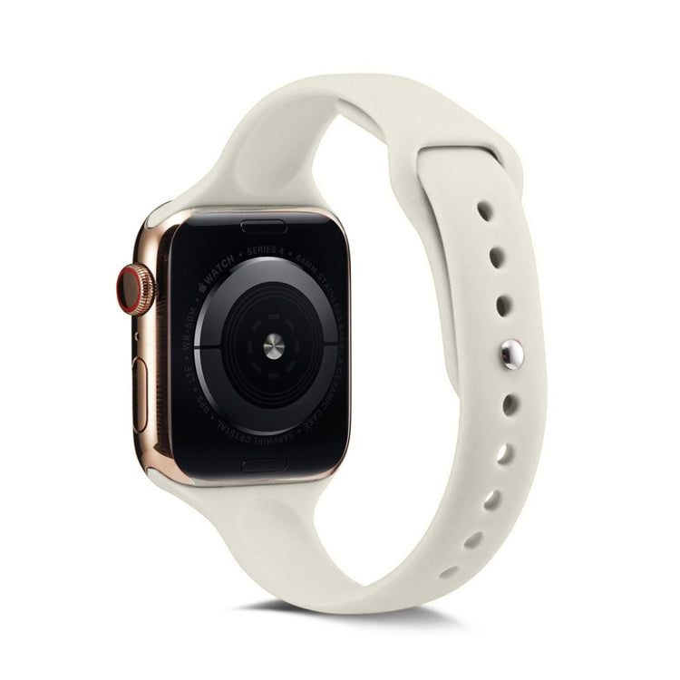 Super flot Apple Watch Series 5 40mm Silikone Rem - Hvid#serie_3