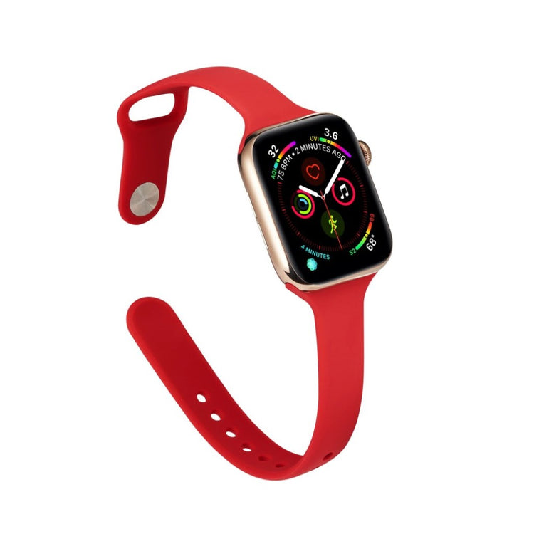 Super flot Apple Watch Series 5 40mm Silikone Rem - Rød#serie_5