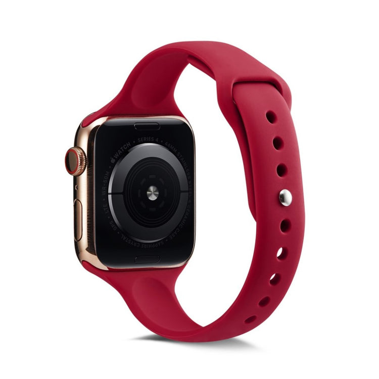 Super flot Apple Watch Series 5 40mm Silikone Rem - Rød#serie_6