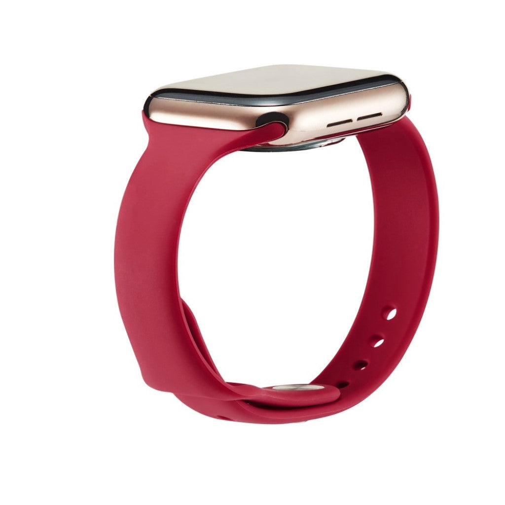 Super flot Apple Watch Series 5 40mm Silikone Rem - Rød#serie_6