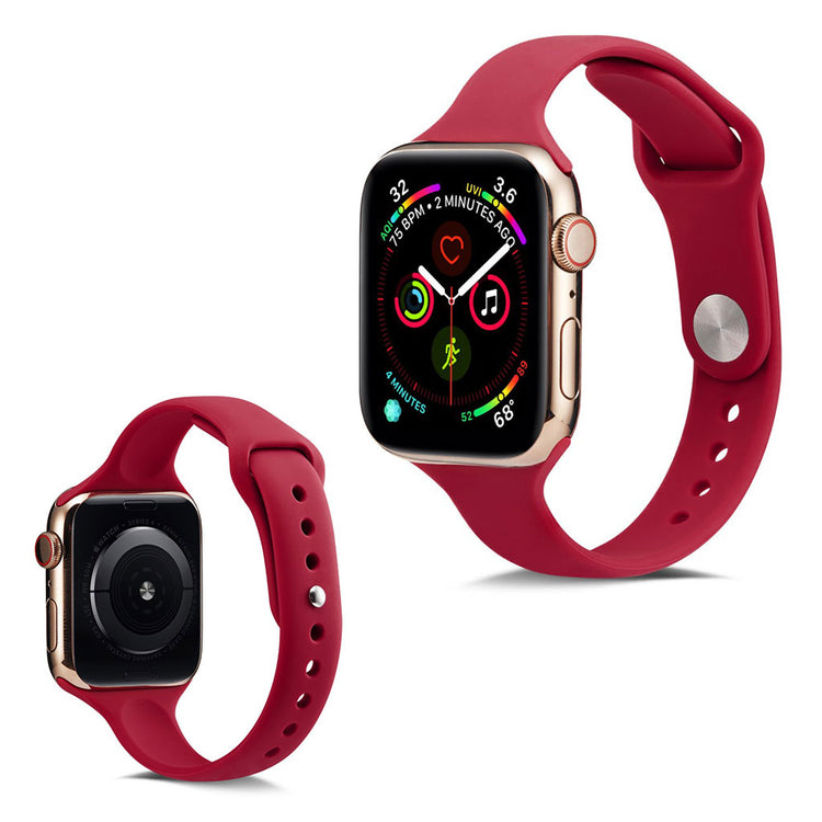 Super flot Apple Watch Series 5 40mm Silikone Rem - Rød#serie_6