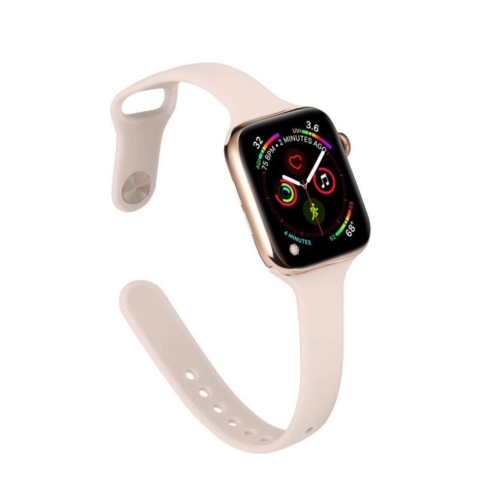 Super flot Apple Watch Series 5 40mm Silikone Rem - Pink#serie_8