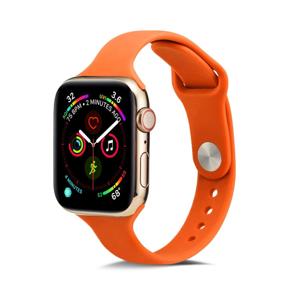 Super flot Apple Watch Series 5 40mm Silikone Rem - Orange#serie_9