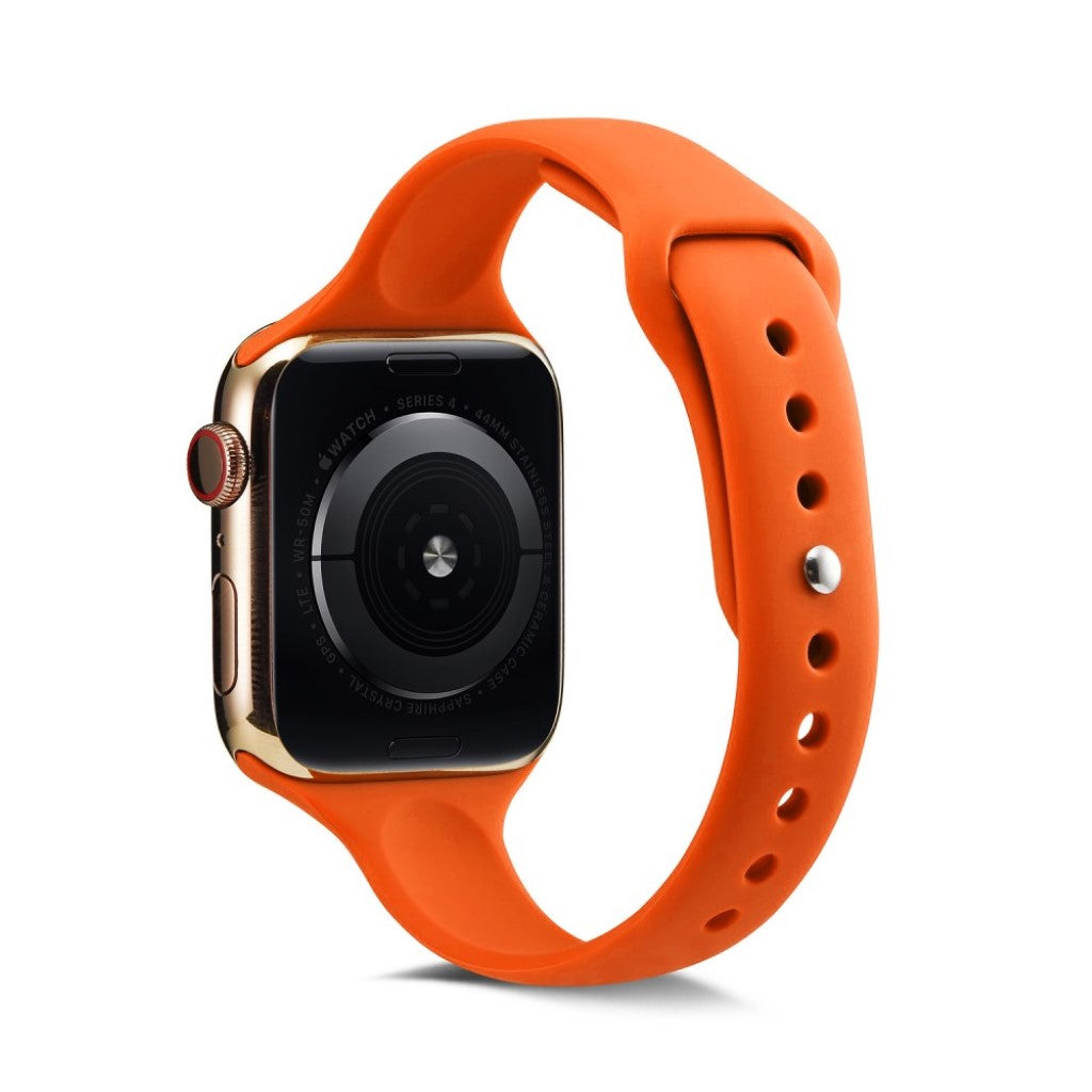 Super flot Apple Watch Series 5 40mm Silikone Rem - Orange#serie_9