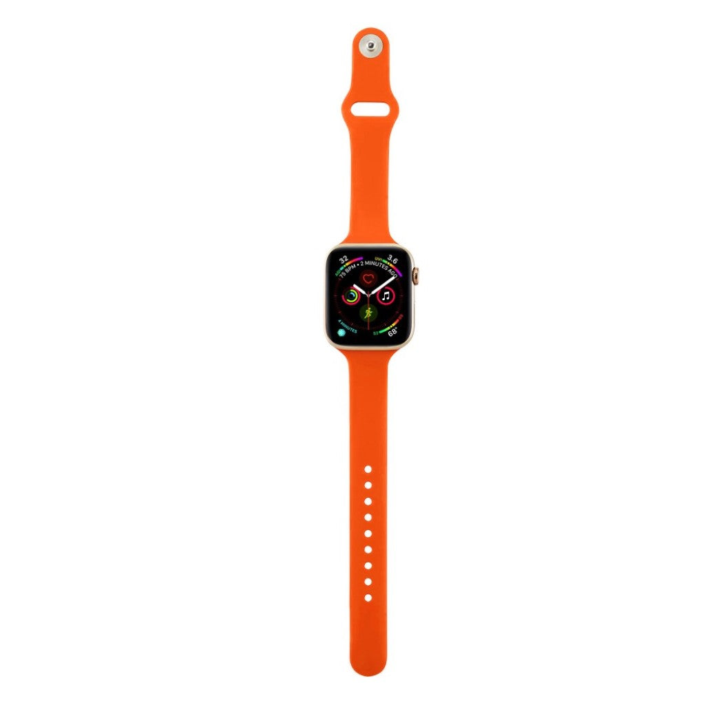 Super flot Apple Watch Series 5 40mm Silikone Rem - Orange#serie_9