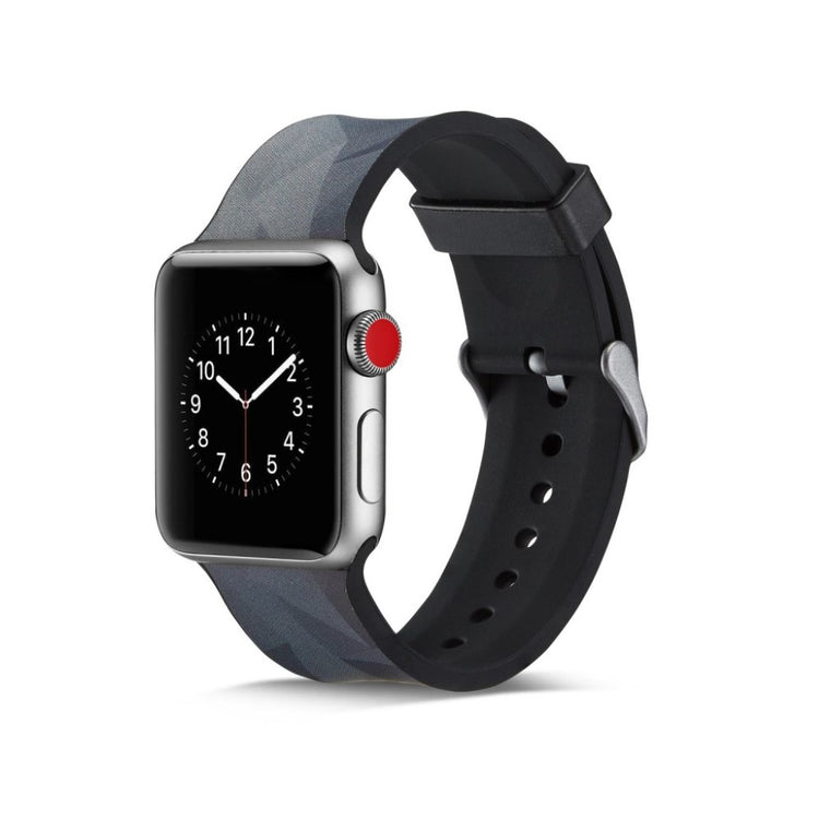 Helt vildt godt Apple Watch Series 5 40mm Silikone Rem - Sort#serie_1