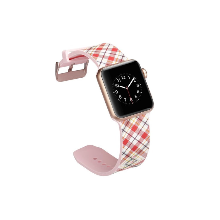 Helt vildt godt Apple Watch Series 5 40mm Silikone Rem - Pink#serie_11