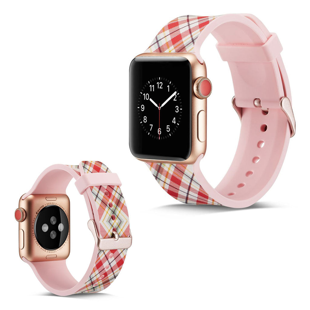 Helt vildt godt Apple Watch Series 5 40mm Silikone Rem - Pink#serie_11