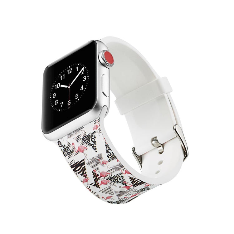 Helt vildt godt Apple Watch Series 5 40mm Silikone Rem - Flerfarvet#serie_12