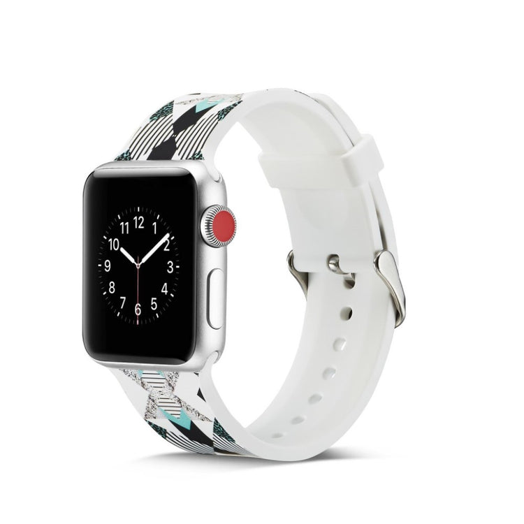 Helt vildt godt Apple Watch Series 5 40mm Silikone Rem - Sort#serie_13