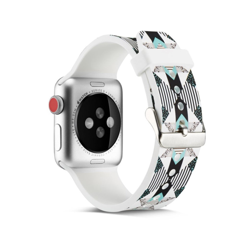 Helt vildt godt Apple Watch Series 5 40mm Silikone Rem - Sort#serie_13