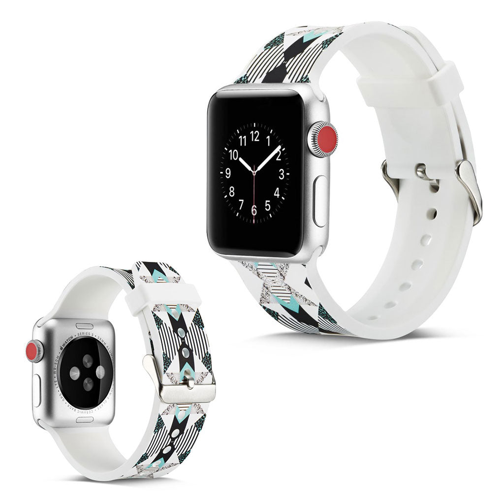 Helt vildt godt Apple Watch Series 5 40mm Silikone Rem - Sort#serie_13