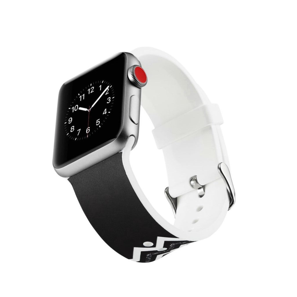 Helt vildt godt Apple Watch Series 5 40mm Silikone Rem - Sort#serie_14