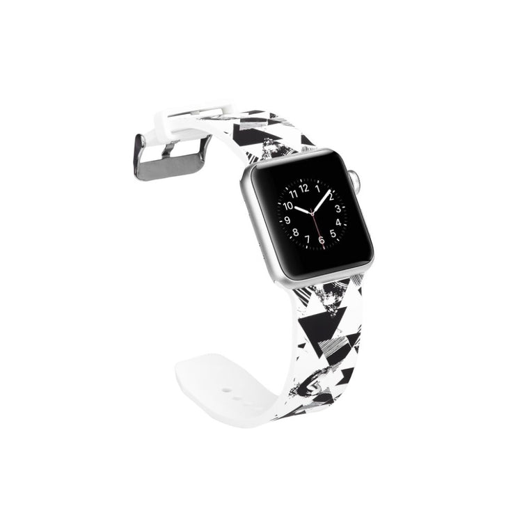 Helt vildt godt Apple Watch Series 5 40mm Silikone Rem - Hvid#serie_15