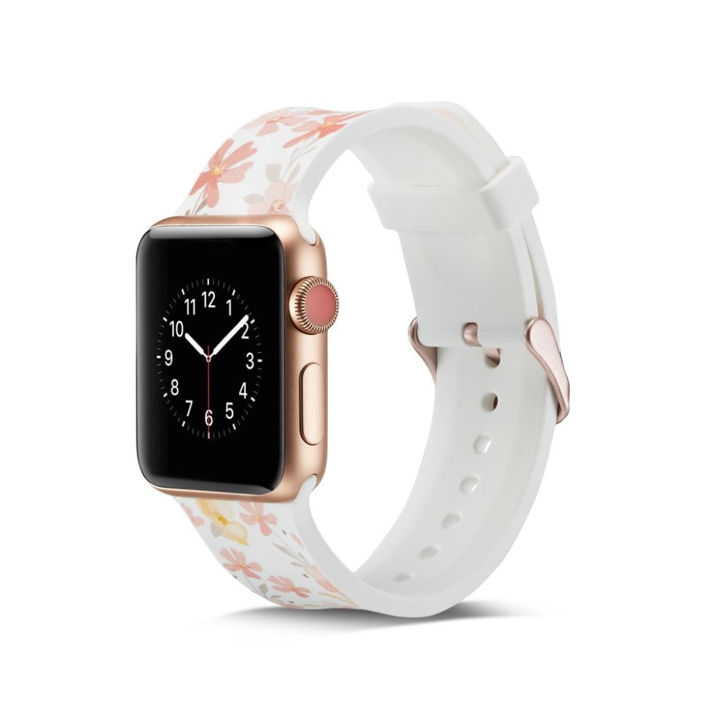 Helt vildt godt Apple Watch Series 5 40mm Silikone Rem - Pink#serie_16