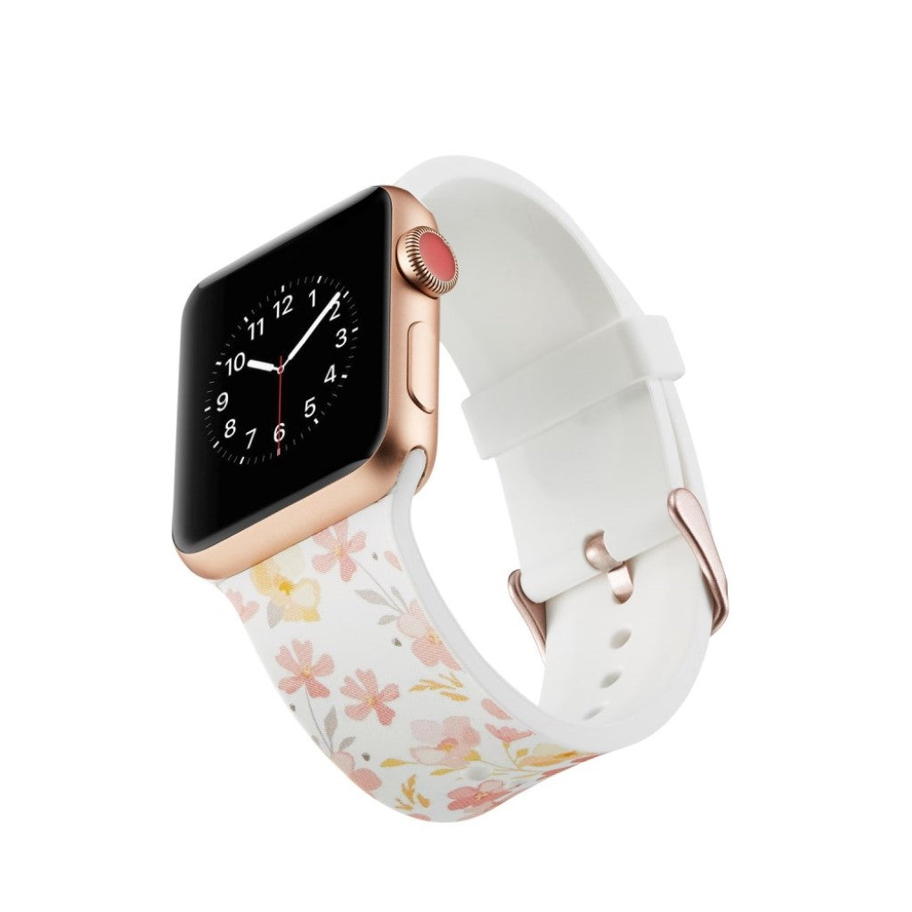 Helt vildt godt Apple Watch Series 5 40mm Silikone Rem - Pink#serie_16