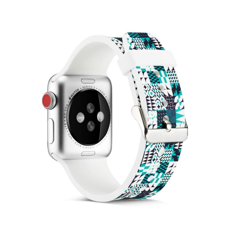 Helt vildt godt Apple Watch Series 5 40mm Silikone Rem - Blå#serie_17